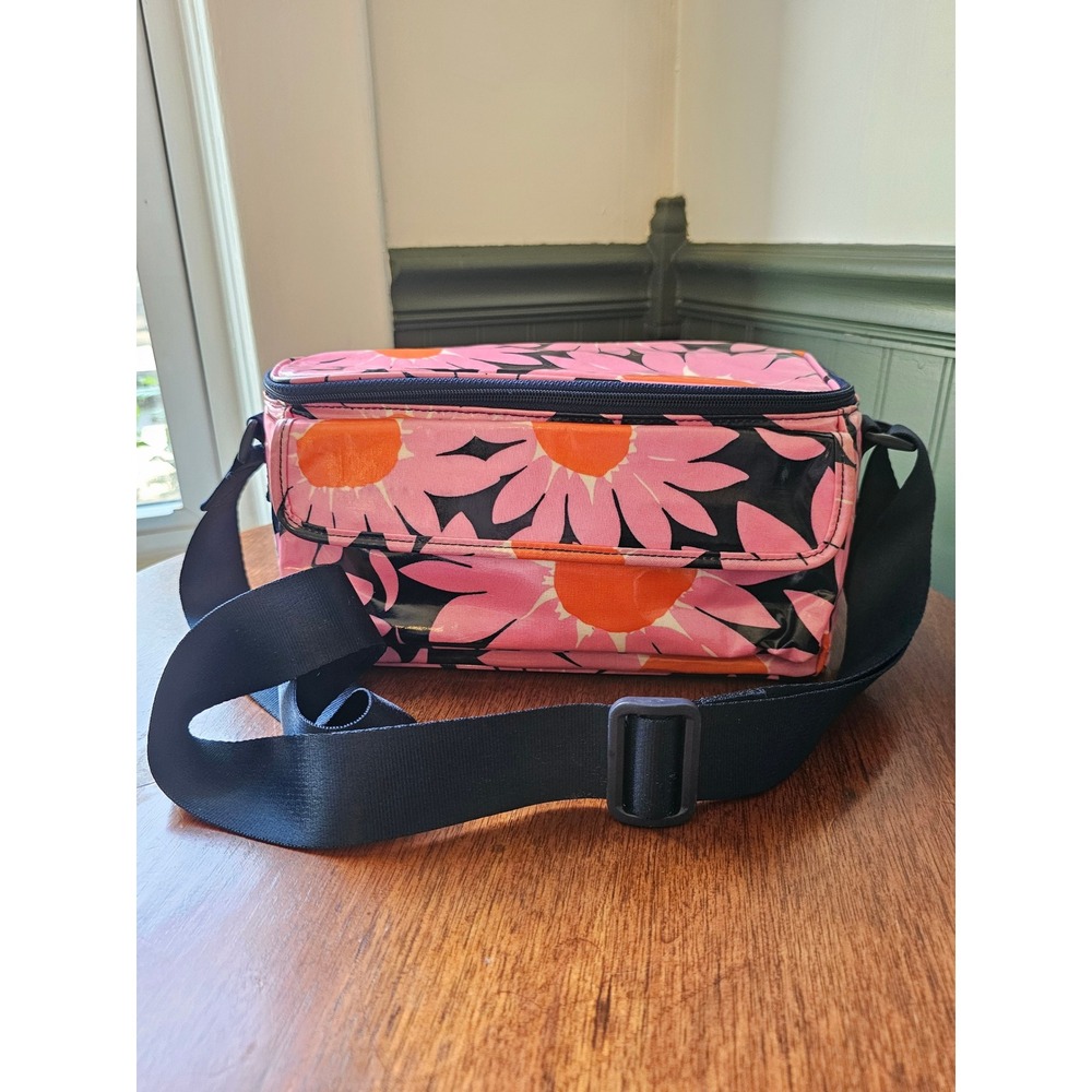 Vera Bradley Daisy Dot Pink‎ Lunch Cooler Bag Crossbody Insulated Floral